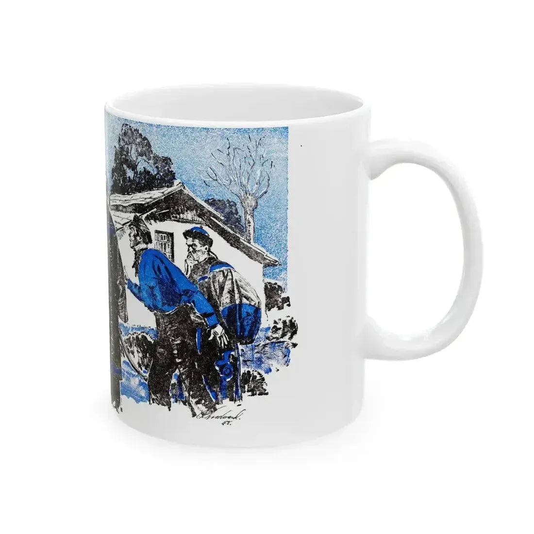 Bar Gold (1), Blue Book Magazine, April 1948 - White Coffee Mug - Go Mug Yourself