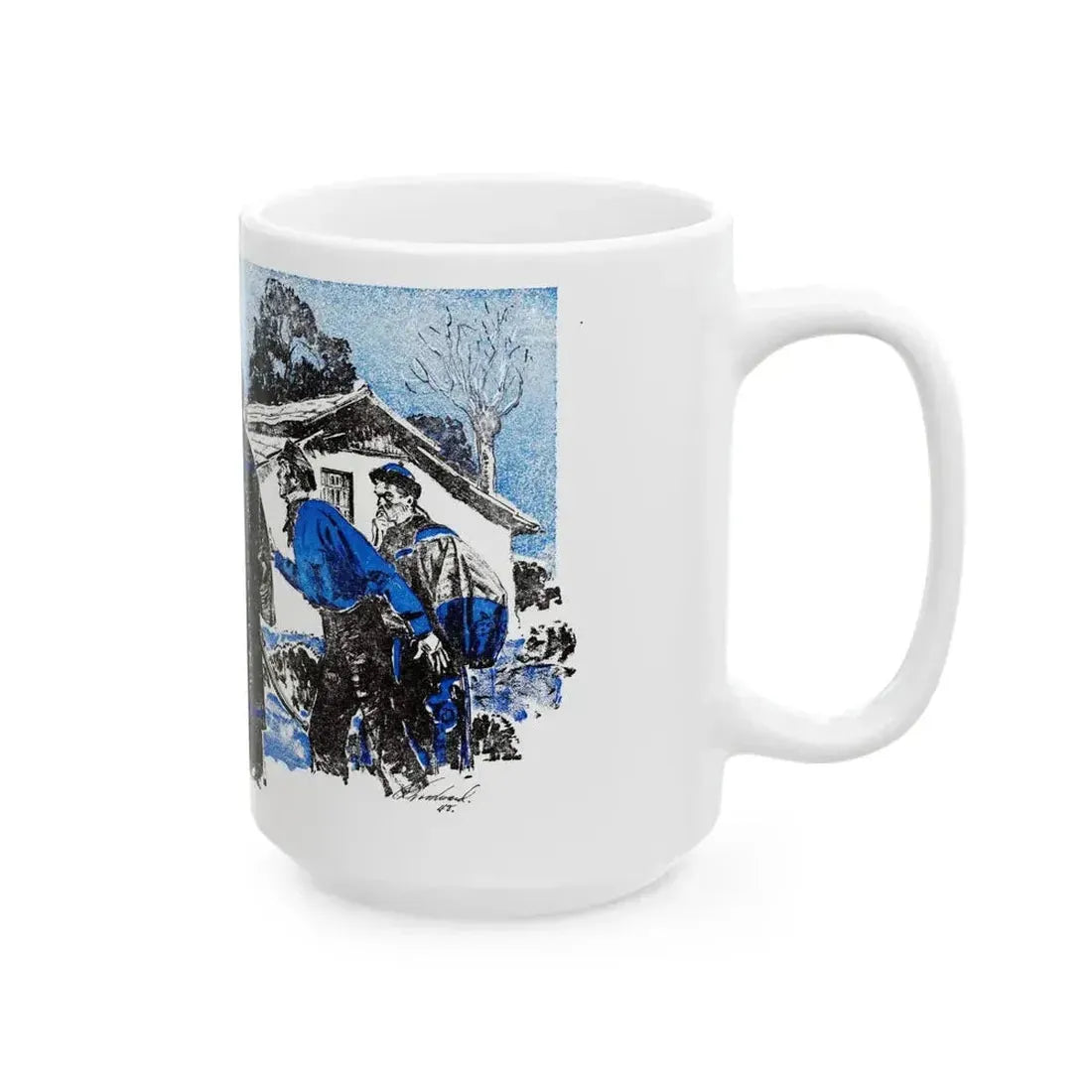 Bar Gold (1), Blue Book Magazine, April 1948 - White Coffee Mug - Go Mug Yourself