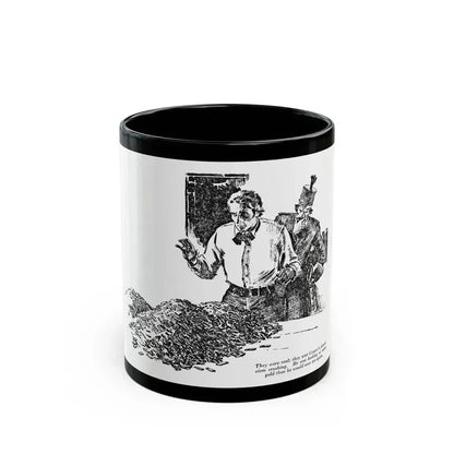Bar Gold (4), Blue Book Magazine, April 1948 - Black Coffee Mug 11oz - Go Mug Yourself