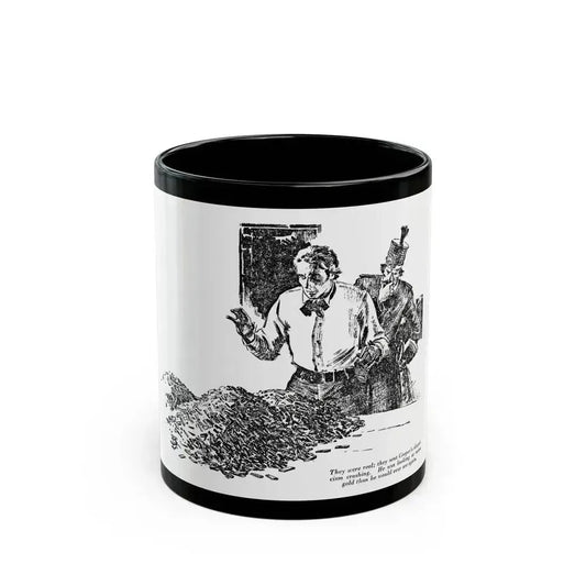 Bar Gold (4), Blue Book Magazine, April 1948 - Black Coffee Mug 11oz - Go Mug Yourself