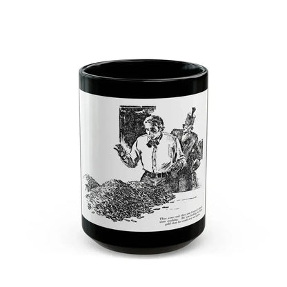 Bar Gold (4), Blue Book Magazine, April 1948 - Black Coffee Mug 15oz - Go Mug Yourself