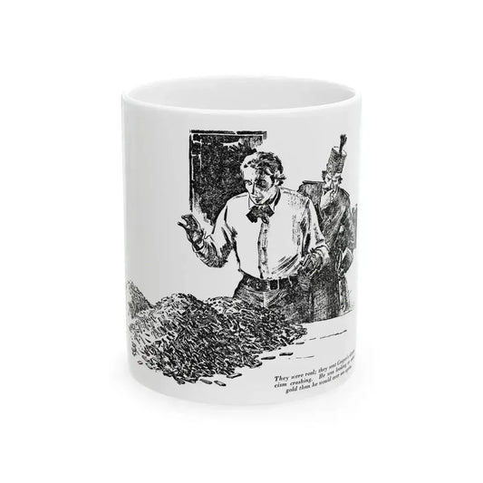 Bar Gold (4), Blue Book Magazine, April 1948 - White Coffee Mug 11oz - Go Mug Yourself