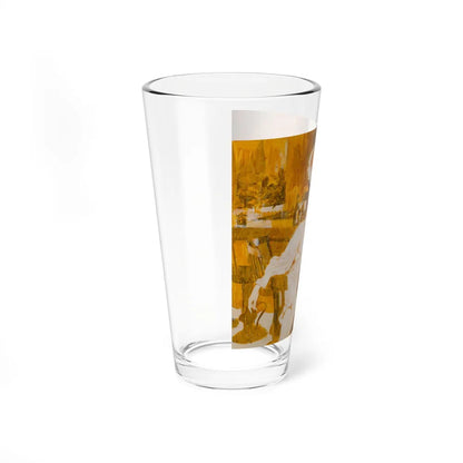 Bar Scene with Couple (Magazine Illustration) Pint Glass 16oz-Go Mug Yourself