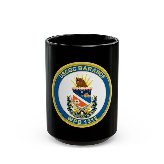 Baranof WPB 1318 (U.S. Coast Guard) Black Coffee Mug-15oz-Go Mug Yourself