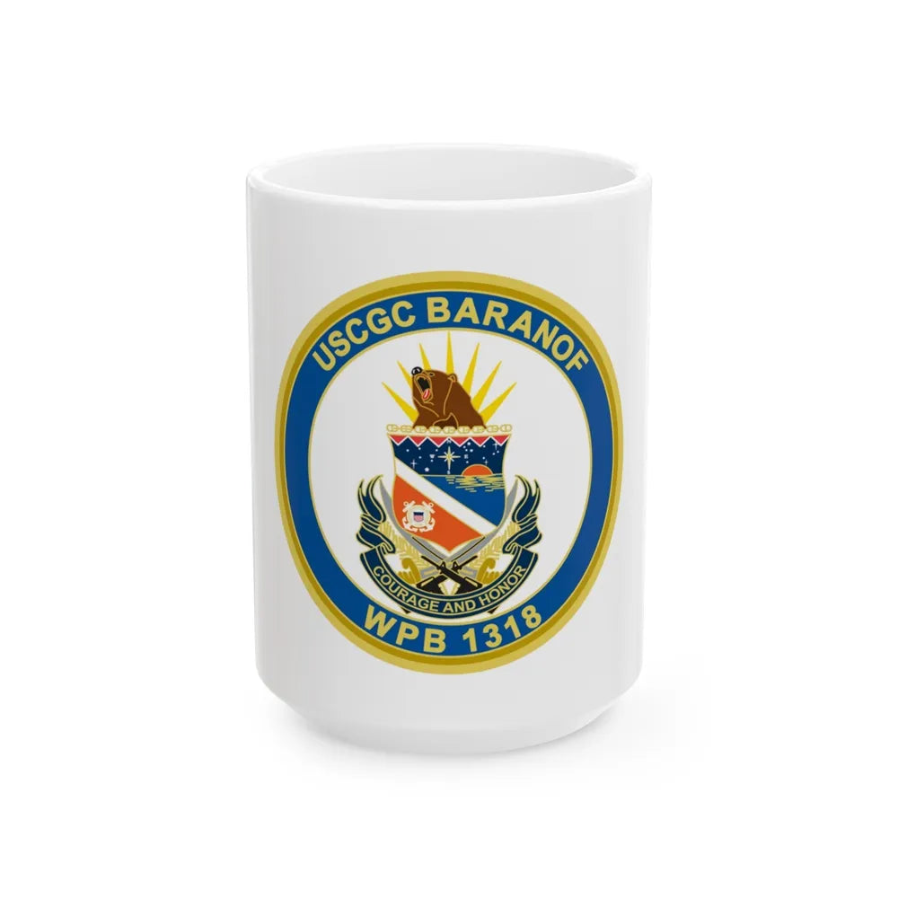 Baranof WPB 1318 (U.S. Coast Guard) White Coffee Mug-15oz-Go Mug Yourself