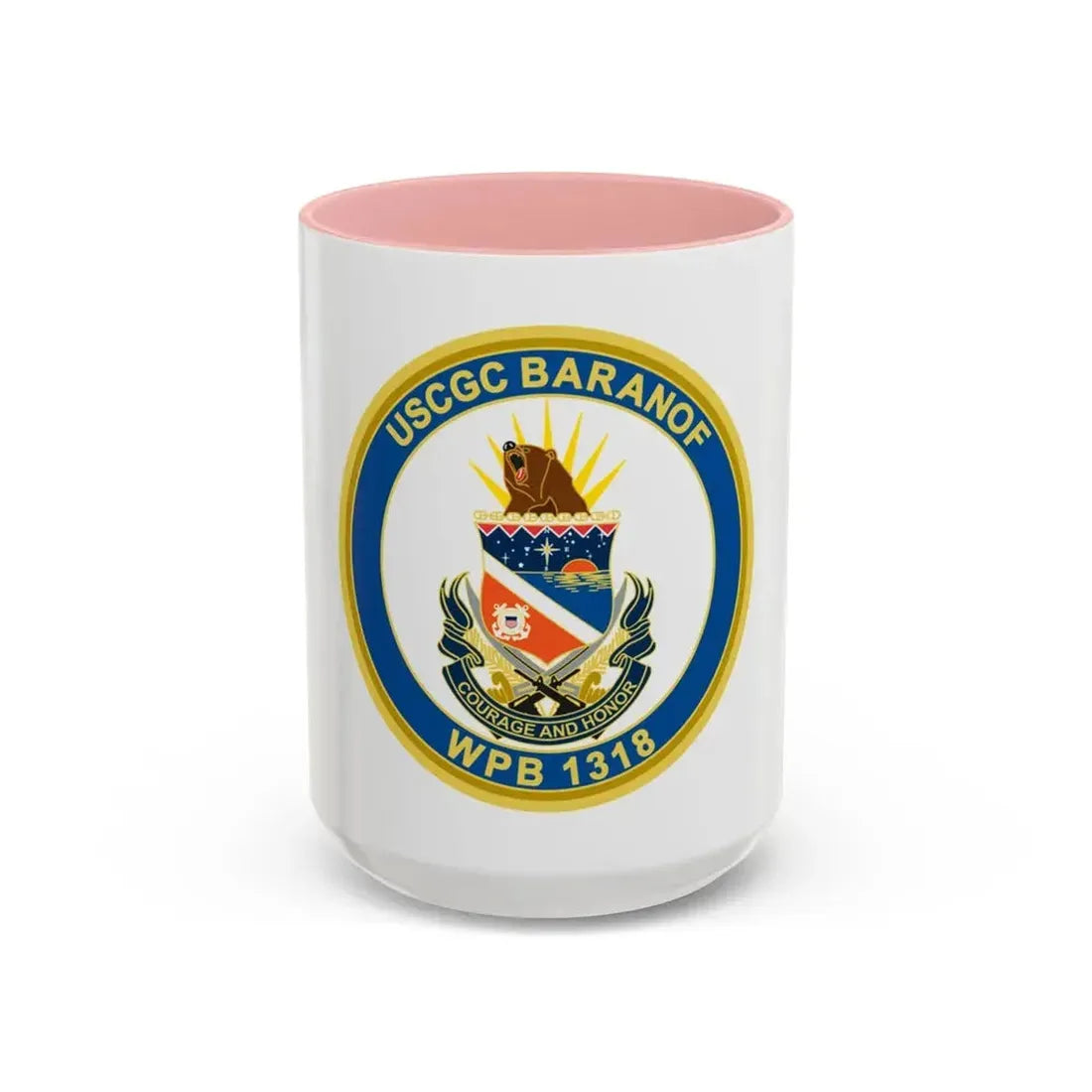 Baranof WPB 1318 (U.S. Coast Guard) Accent Coffee Mug 15oz Pink - Go Mug Yourself