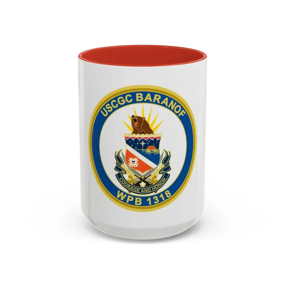 Baranof WPB 1318 (U.S. Coast Guard) Accent Coffee Mug 15oz Red - Go Mug Yourself