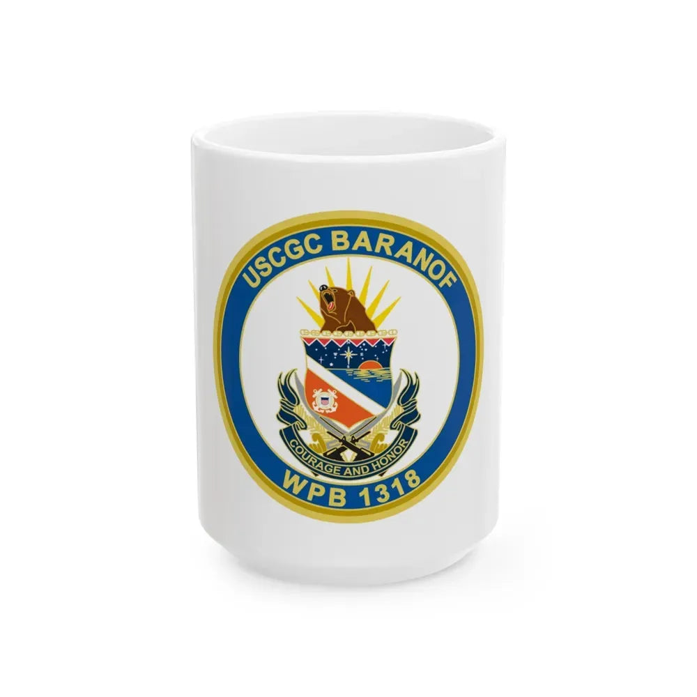 Baranof WPB 1318 (U.S. Coast Guard) White Coffee Mug 15oz - Go Mug Yourself