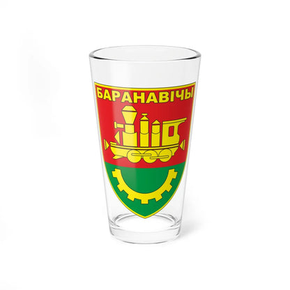Baranovichi Coat of Arms of Baranavičy (Belarus) (Coat of Arms) Pint Glass 16oz 16oz - Go Mug Yourself