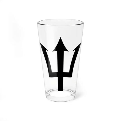 Barbados trident (Barbados) Pint Glass 16oz 16oz - Go Mug Yourself