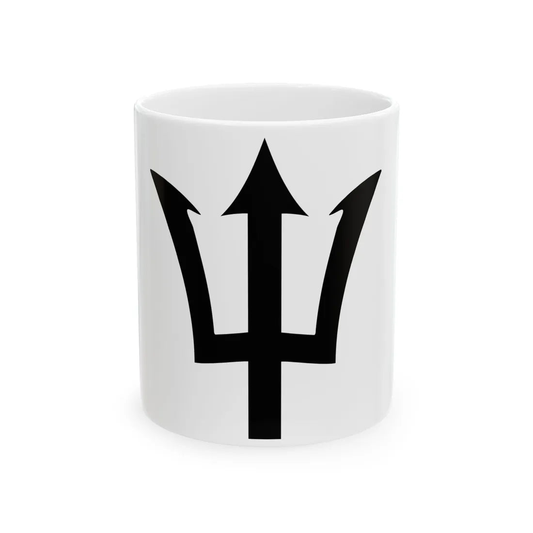 Barbados trident (Barbados) White Coffee Mug 11oz - Go Mug Yourself