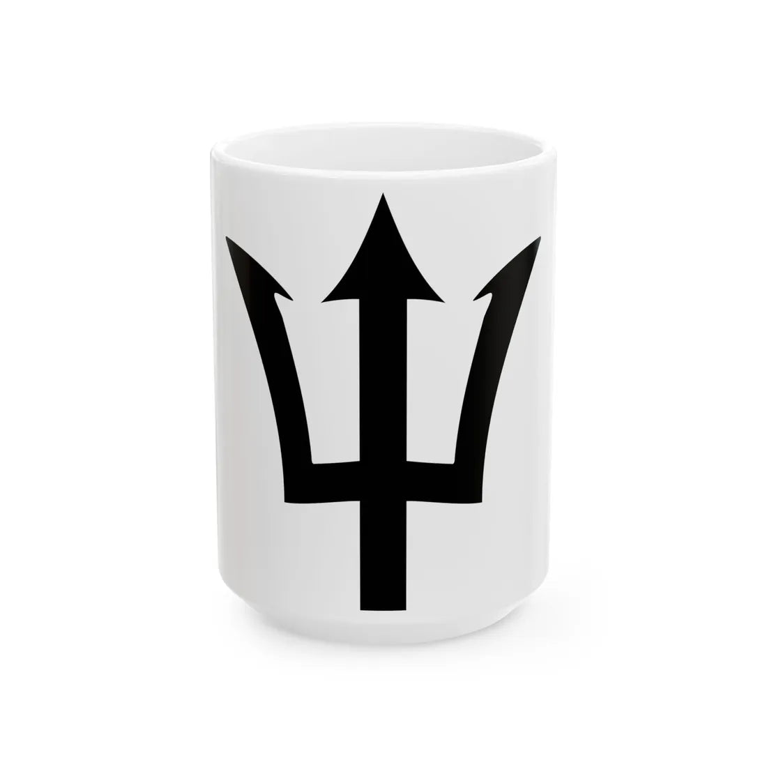 Barbados trident (Barbados) White Coffee Mug 15oz - Go Mug Yourself