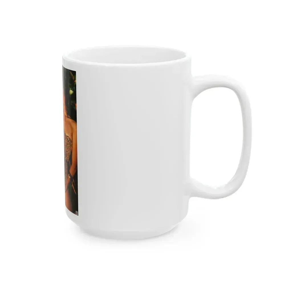 Barbara Carrera #03 (Vintage Female Icon) White Coffee Mug - Go Mug Yourself