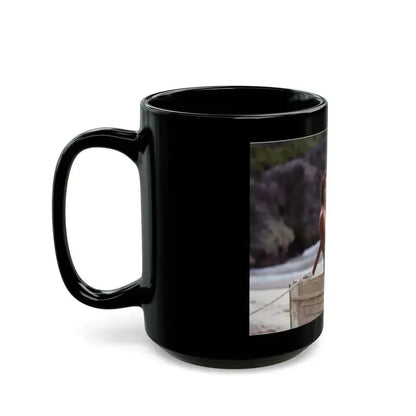 Barbara Carrera #100 (Vintage Female Icon) Black Coffee Mug - Go Mug Yourself