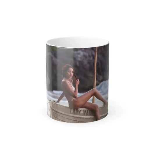 Barbara Carrera #100 (Vintage Female Icon) Color Changing Mug 11oz 11oz - Go Mug Yourself
