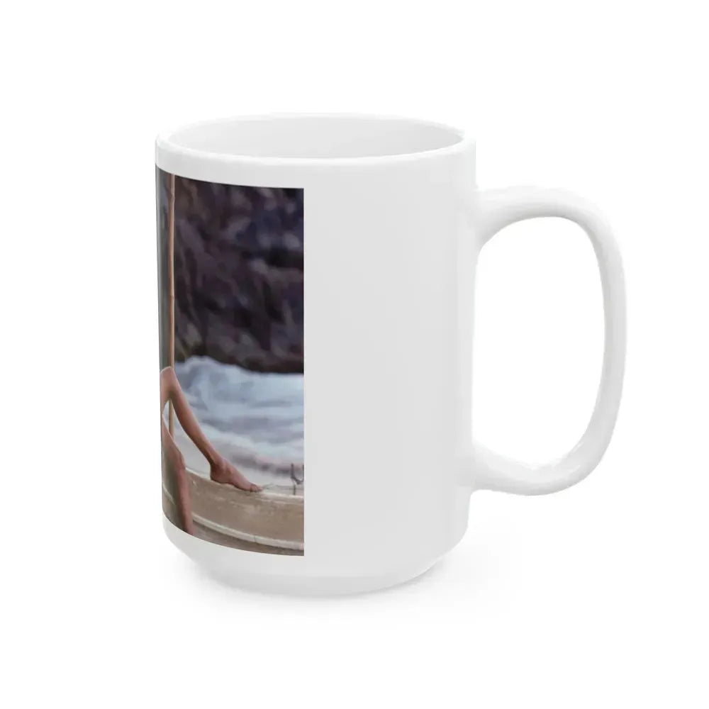 Barbara Carrera #100 (Vintage Female Icon) White Coffee Mug - Go Mug Yourself