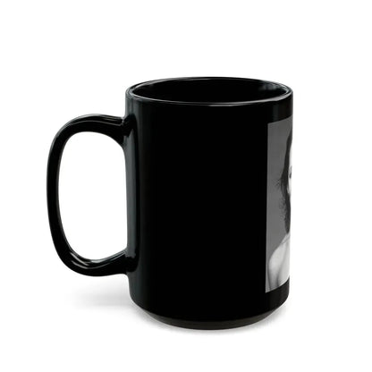 Barbara Carrera #104 (Vintage Female Icon) Black Coffee Mug - Go Mug Yourself