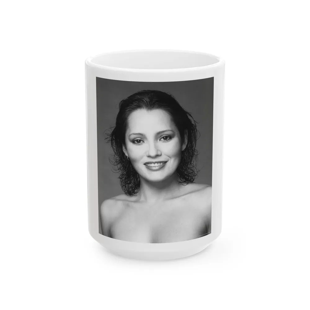 Barbara Carrera #104 (Vintage Female Icon) White Coffee Mug-15oz-Go Mug Yourself