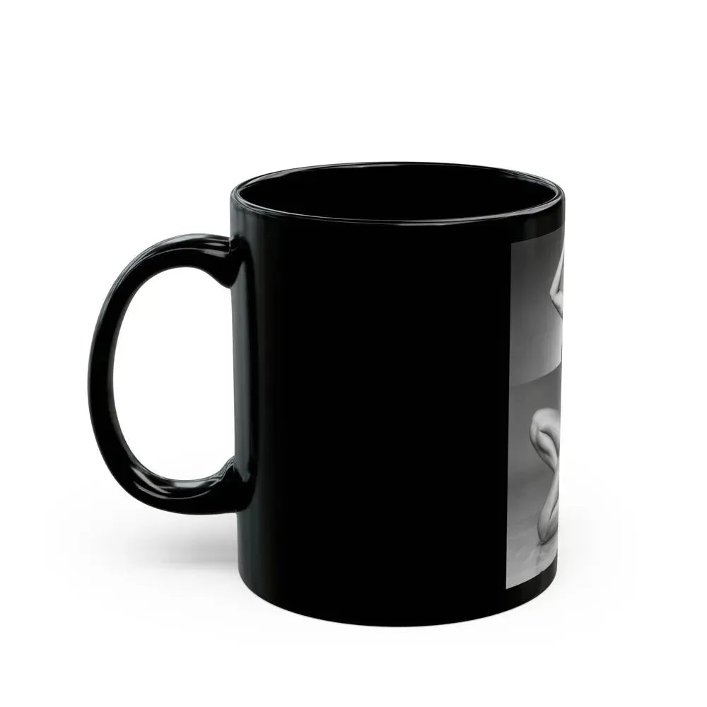 Barbara Carrera #105 (Vintage Female Icon) Black Coffee Mug - Go Mug Yourself