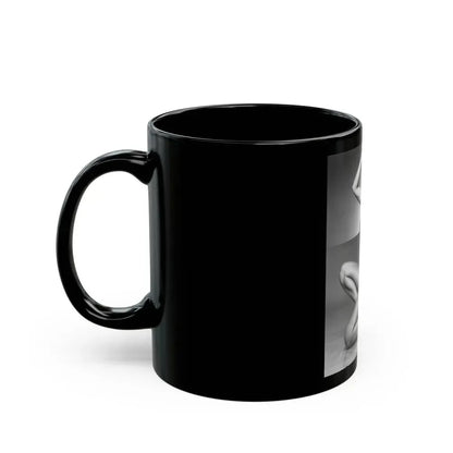 Barbara Carrera #105 (Vintage Female Icon) Black Coffee Mug - Go Mug Yourself