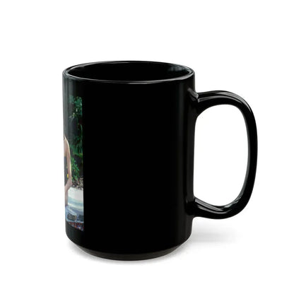 Barbara Carrera #106 (Vintage Female Icon) Black Coffee Mug - Go Mug Yourself