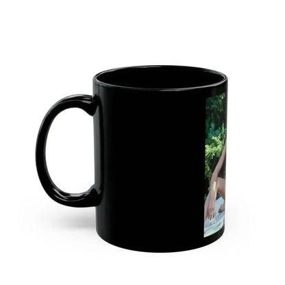 Barbara Carrera #106 (Vintage Female Icon) Black Coffee Mug - Go Mug Yourself
