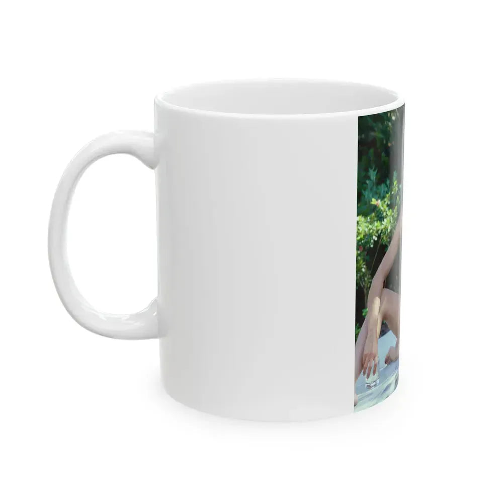 Barbara Carrera #106 (Vintage Female Icon) White Coffee Mug - Go Mug Yourself