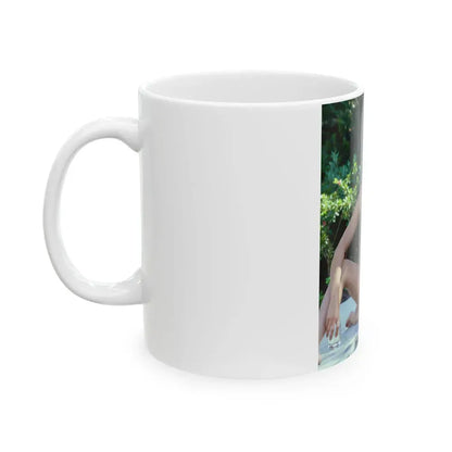Barbara Carrera #106 (Vintage Female Icon) White Coffee Mug - Go Mug Yourself
