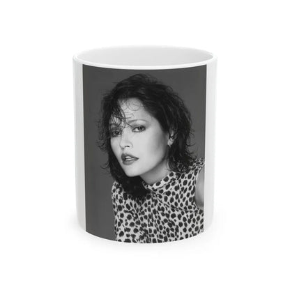 Barbara Carrera #107 (Vintage Female Icon) White Coffee Mug-11oz-Go Mug Yourself