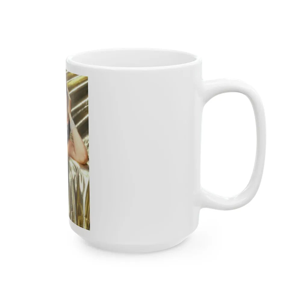 Barbara Carrera #108 (Vintage Female Icon) White Coffee Mug-Go Mug Yourself