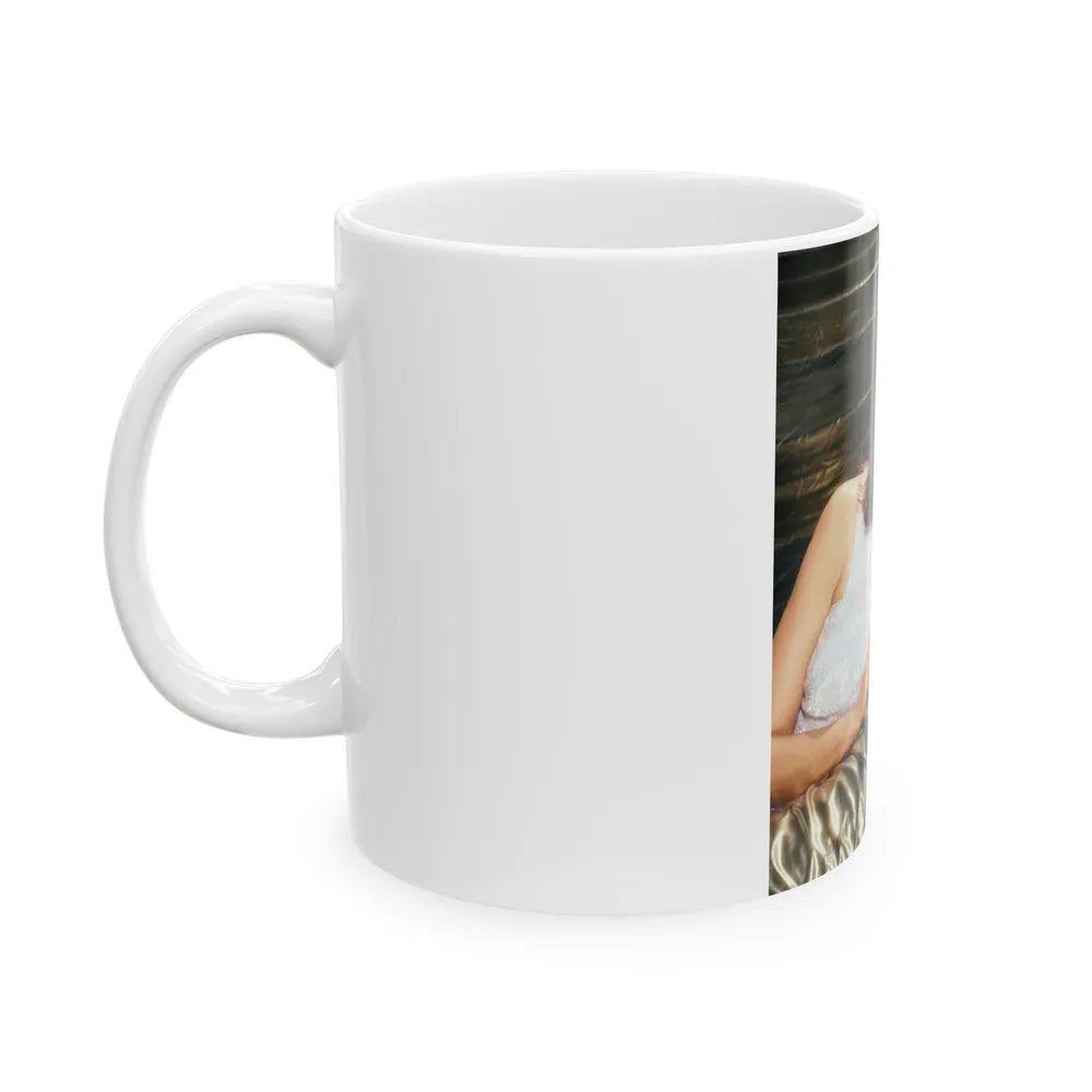 Barbara Carrera #108 (Vintage Female Icon) White Coffee Mug-Go Mug Yourself