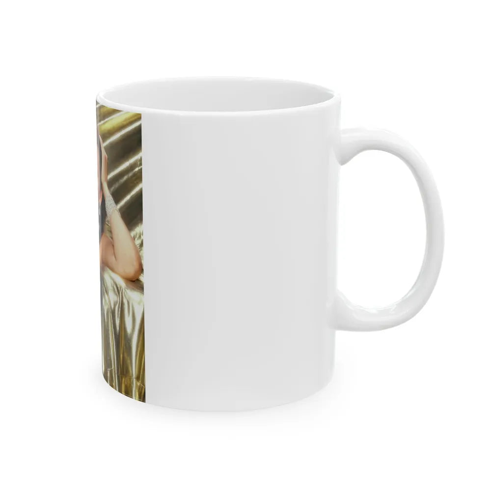 Barbara Carrera #108 (Vintage Female Icon) White Coffee Mug-Go Mug Yourself