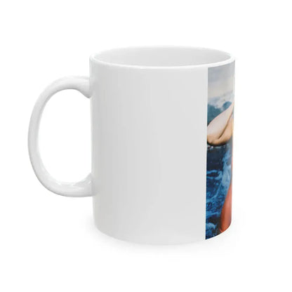 Barbara Carrera #11 (Vintage Female Icon) White Coffee Mug - Go Mug Yourself