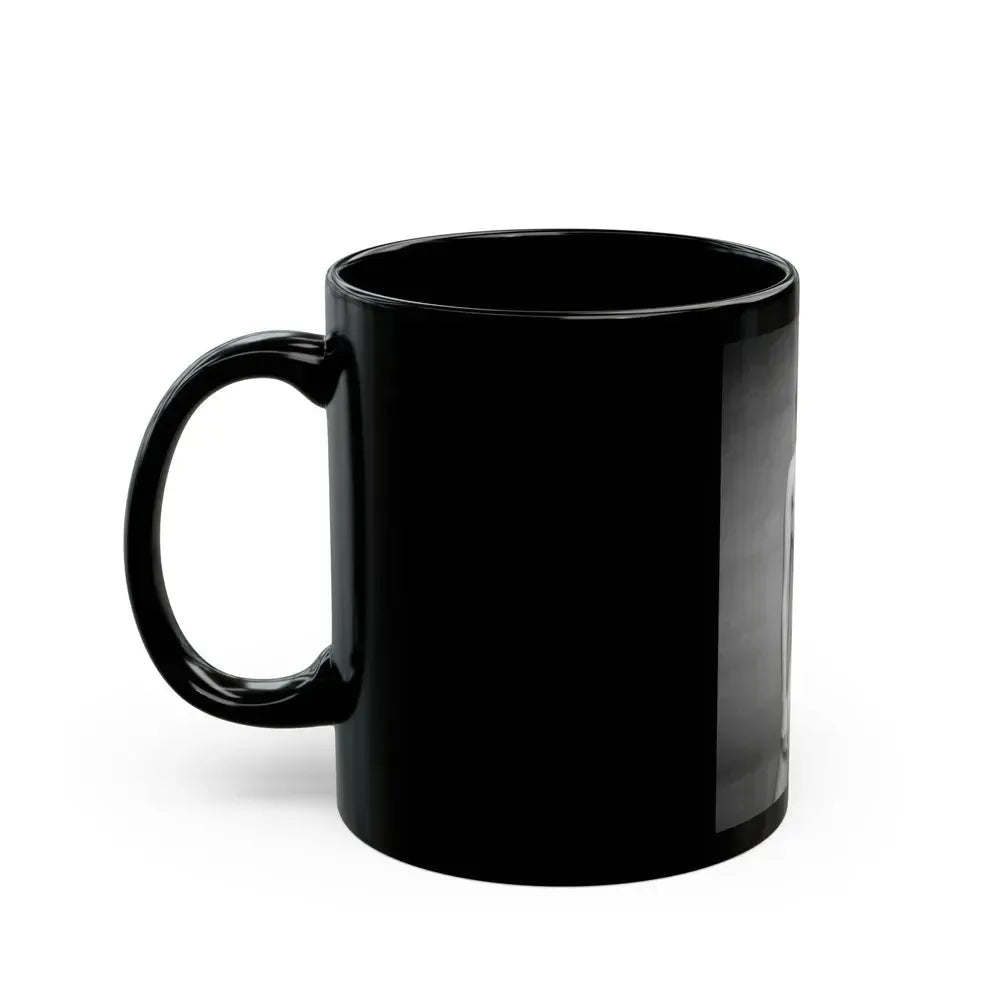 Barbara Carrera #110 (Vintage Female Icon) Black Coffee Mug - Go Mug Yourself