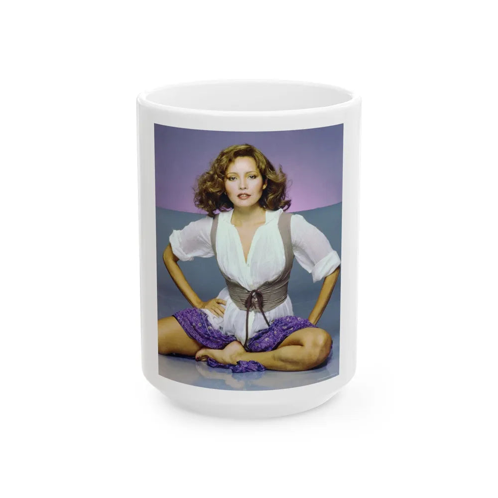 Barbara Carrera #112 (Vintage Female Icon) White Coffee Mug-15oz-Go Mug Yourself