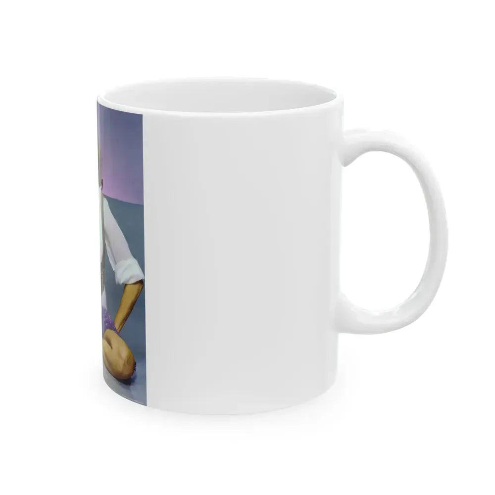 Barbara Carrera #112 (Vintage Female Icon) White Coffee Mug - Go Mug Yourself