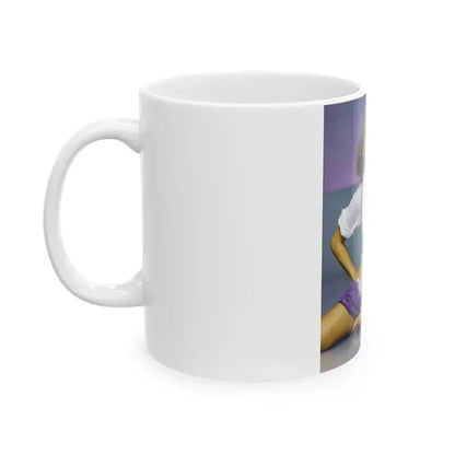 Barbara Carrera #112 (Vintage Female Icon) White Coffee Mug - Go Mug Yourself