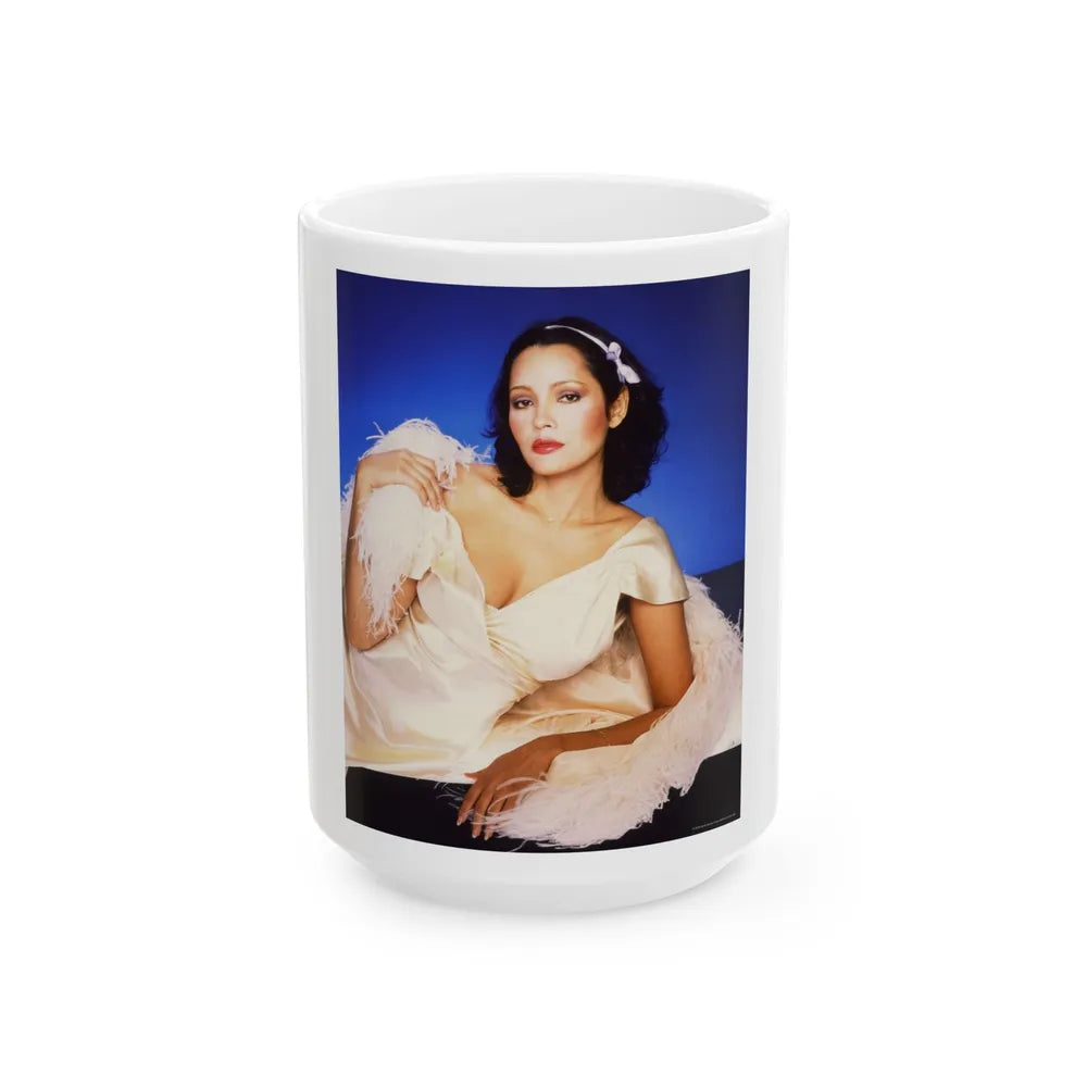 Barbara Carrera #113 (Vintage Female Icon) White Coffee Mug-15oz-Go Mug Yourself