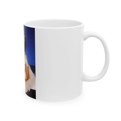 Barbara Carrera #113 (Vintage Female Icon) White Coffee Mug-Go Mug Yourself