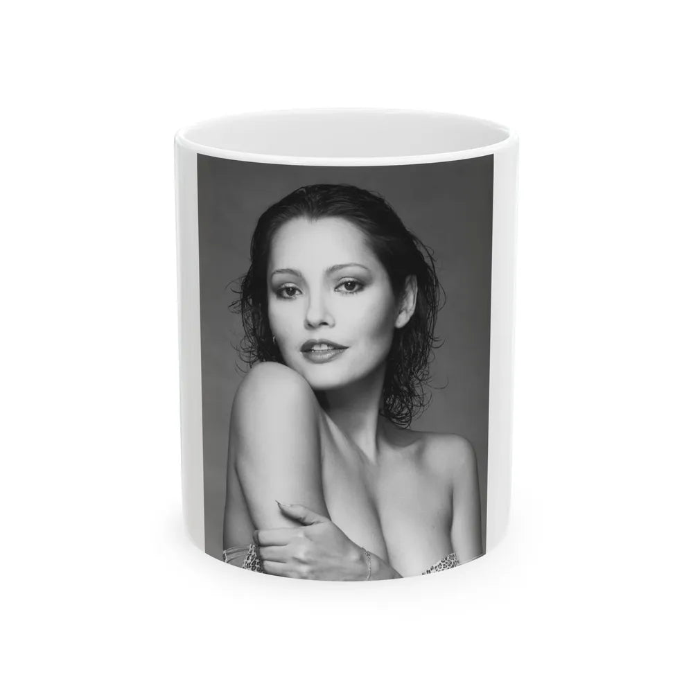 Barbara Carrera #114 (Vintage Female Icon) White Coffee Mug-11oz-Go Mug Yourself