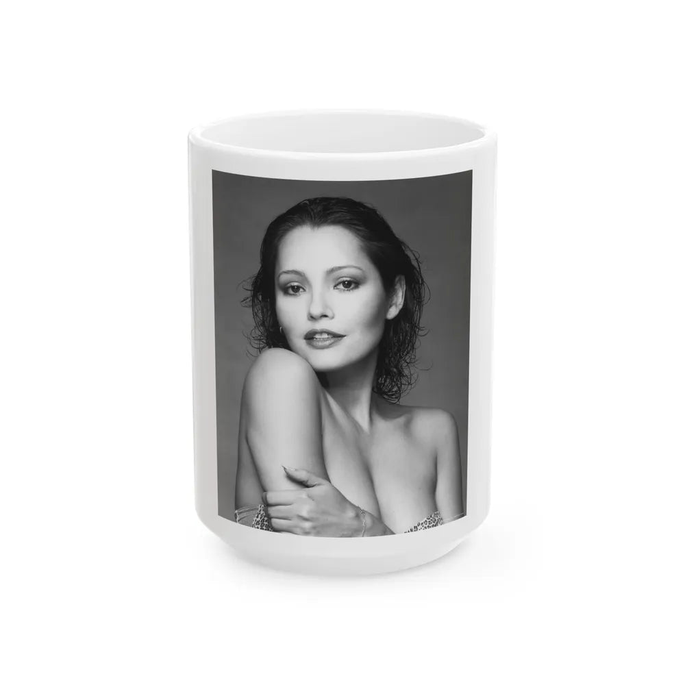 Barbara Carrera #114 (Vintage Female Icon) White Coffee Mug-15oz-Go Mug Yourself