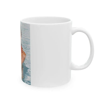 Barbara Carrera #116 (Vintage Female Icon) White Coffee Mug - Go Mug Yourself