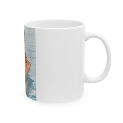 Barbara Carrera #116 (Vintage Female Icon) White Coffee Mug - Go Mug Yourself