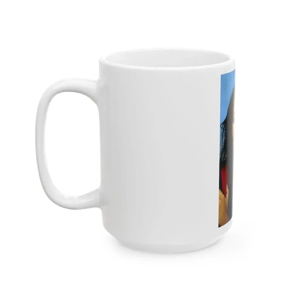 Barbara Carrera #117 (Vintage Female Icon) White Coffee Mug - Go Mug Yourself