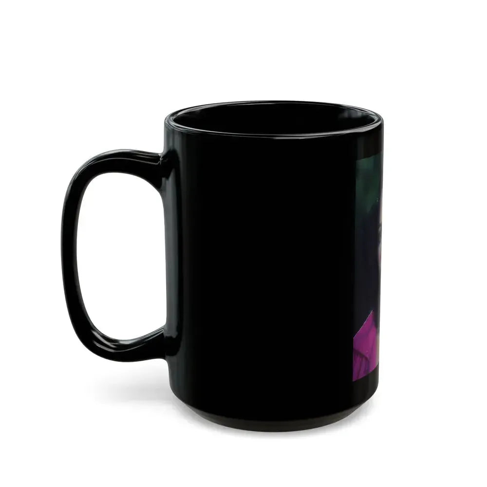 Barbara Carrera #118 (Vintage Female Icon) Black Coffee Mug - Go Mug Yourself