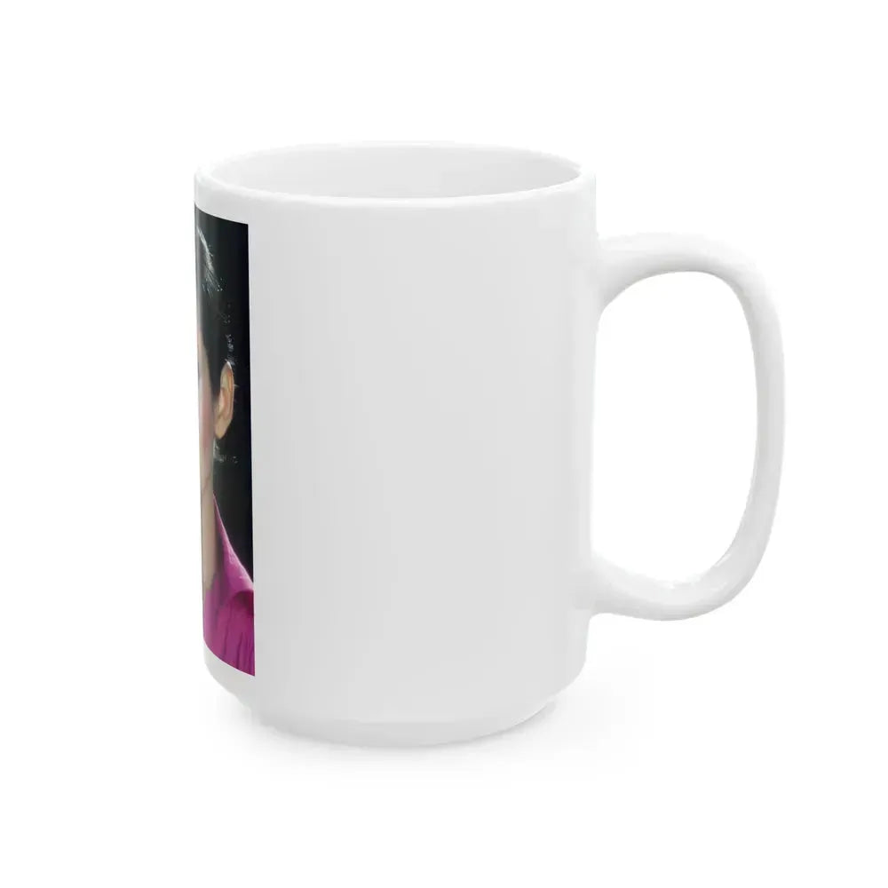 Barbara Carrera #118 (Vintage Female Icon) White Coffee Mug - Go Mug Yourself