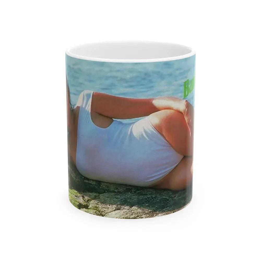 Barbara Carrera #122 (Vintage Female Icon) White Coffee Mug 11oz - Go Mug Yourself
