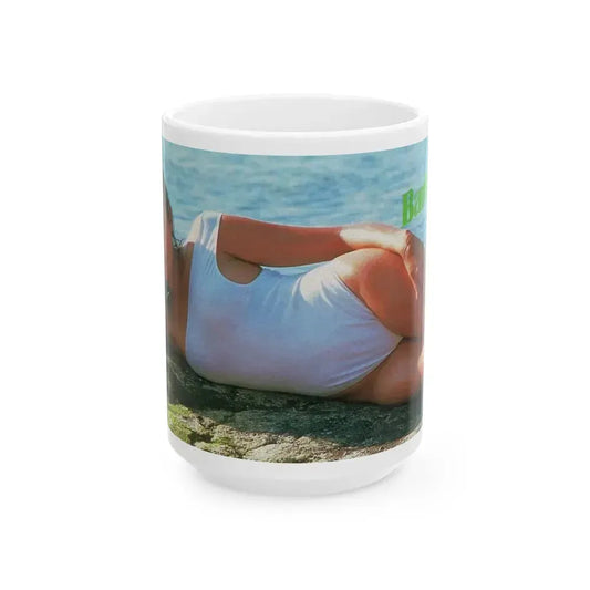 Barbara Carrera #122 (Vintage Female Icon) White Coffee Mug 15oz - Go Mug Yourself