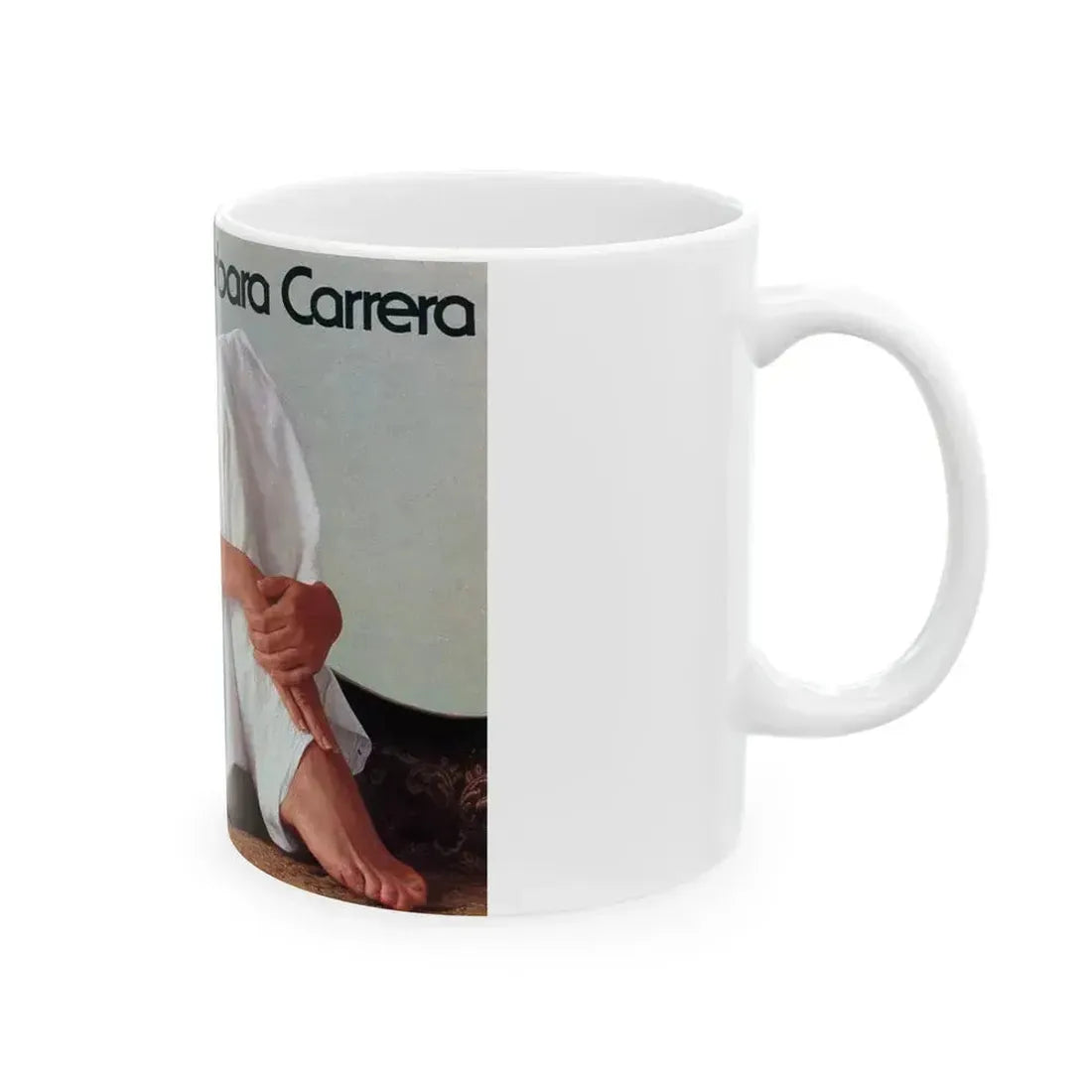 Barbara Carrera #124 (Vintage Female Icon) White Coffee Mug - Go Mug Yourself