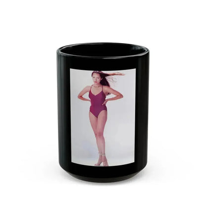 Barbara Carrera #125 (Vintage Female Icon) Black Coffee Mug 15oz - Go Mug Yourself